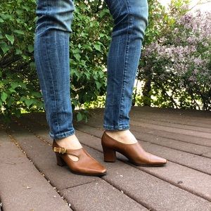 Pierre Cardin Vintage Leather Wedges